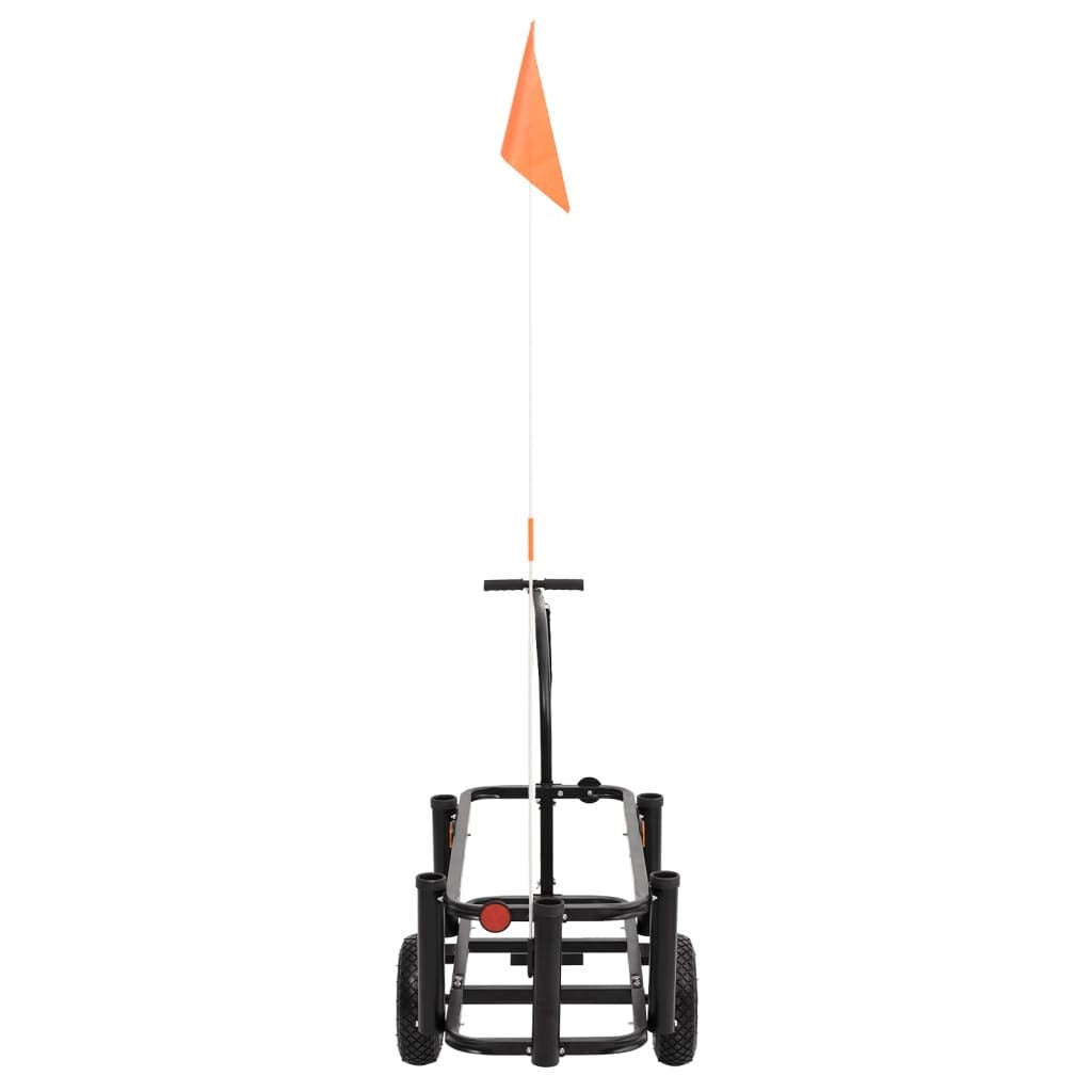 Fishing Trolley Black Steel