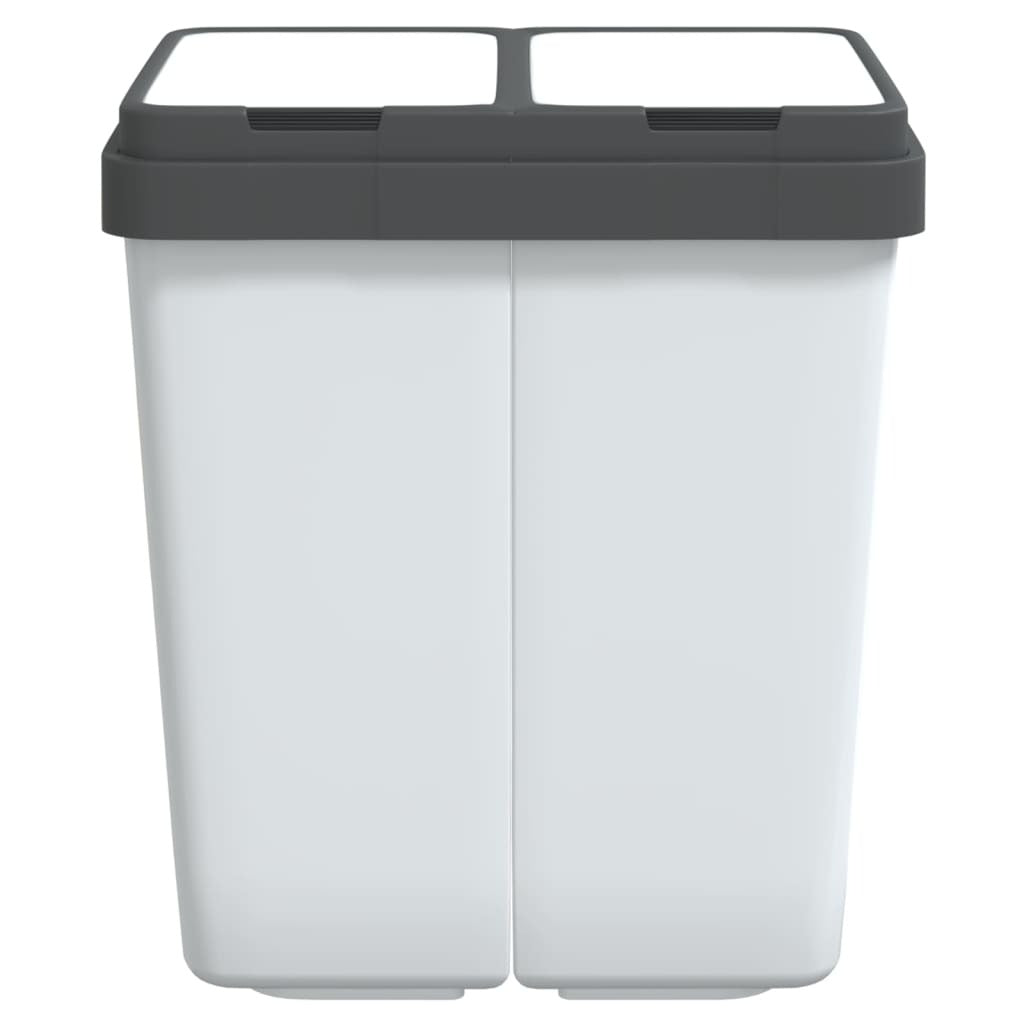 Dual Bin White 2x25 L