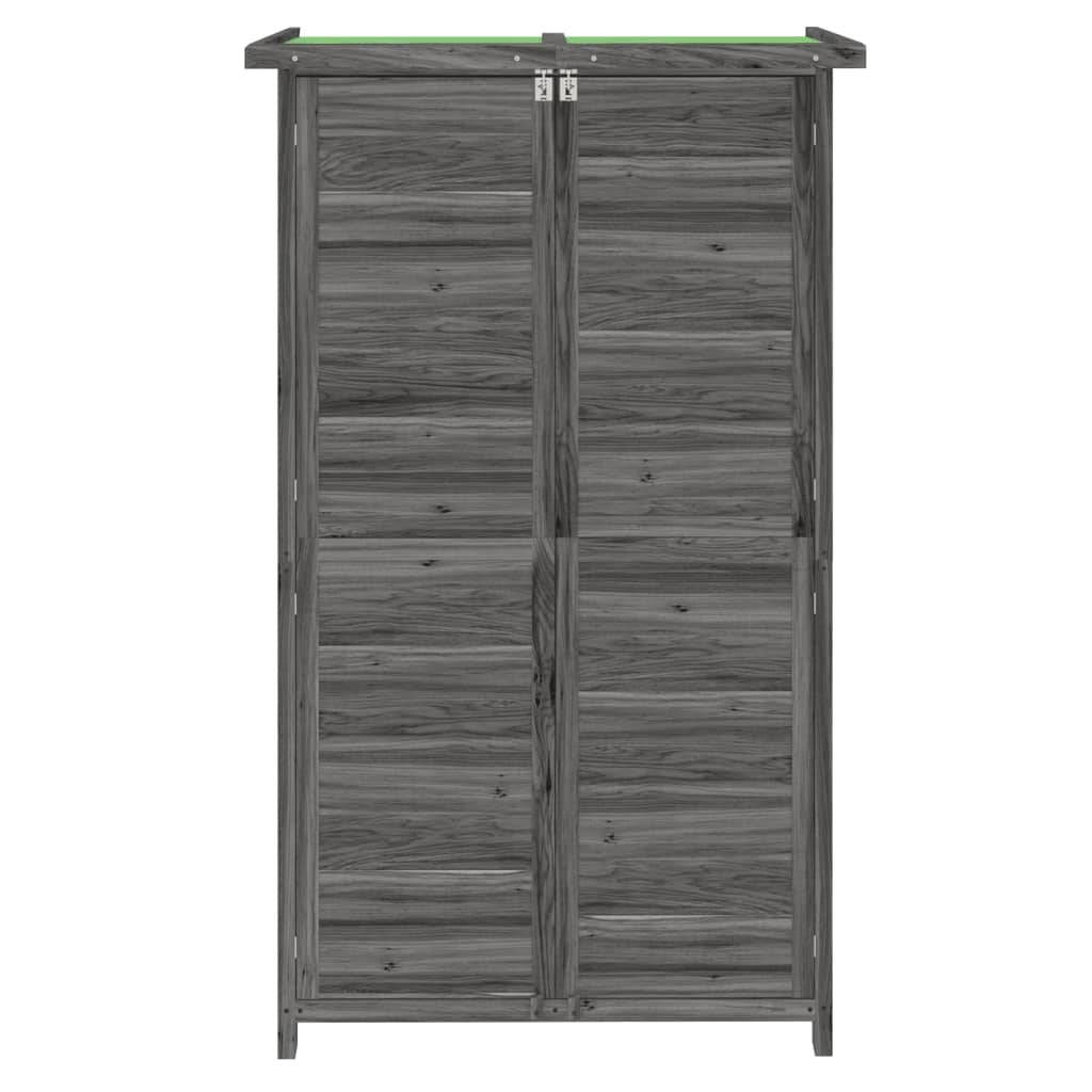 Garden Tool Shed Grey 83x57x140 cm Solid Wood Pine