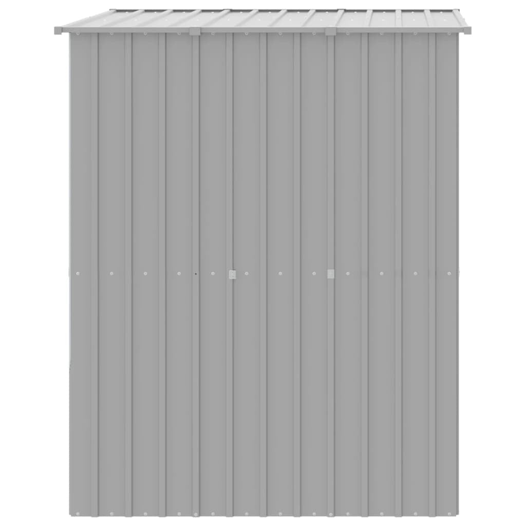 Dog House with Roof Light Grey 165x153x181 cm Galvanised Steel
