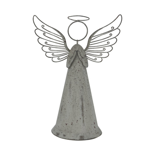 Large Rustic Metal Standing Angel