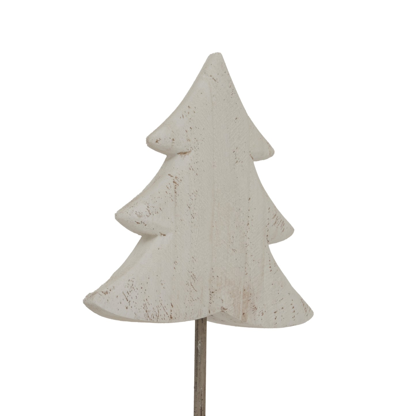 Large Whitewashed Rustic Tree On Stand