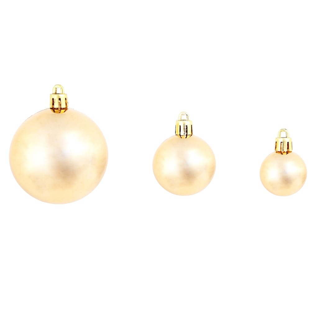 100 Piece Christmas Ball Set 3/4/6 cm Rose/Gold