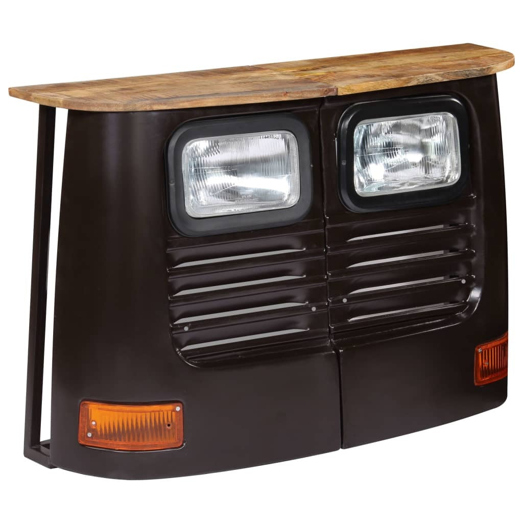 Truck Sideboard Solid Mango Wood Dark Grey