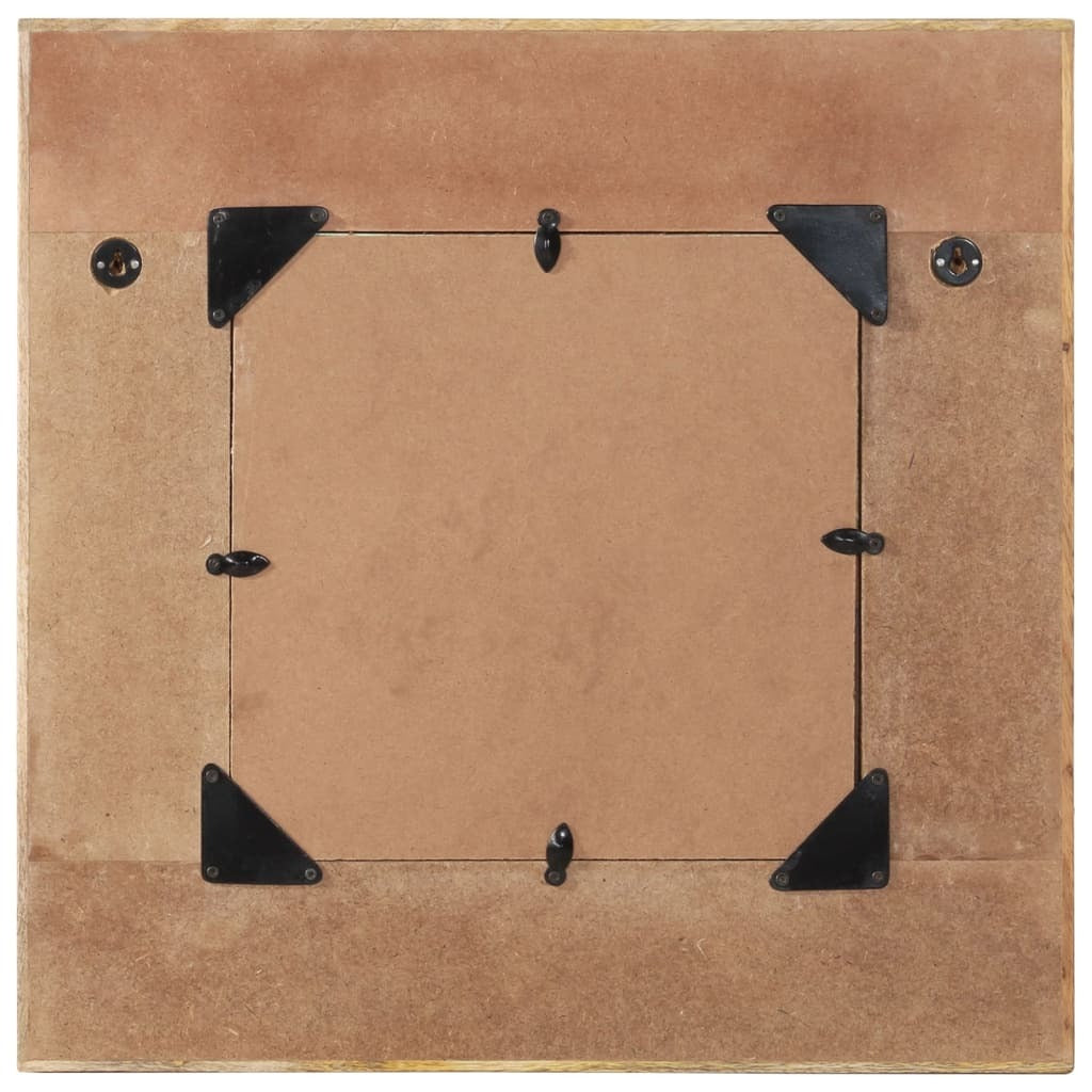 Wall Mirror Solid Reclaimed Wood 60x60 cm