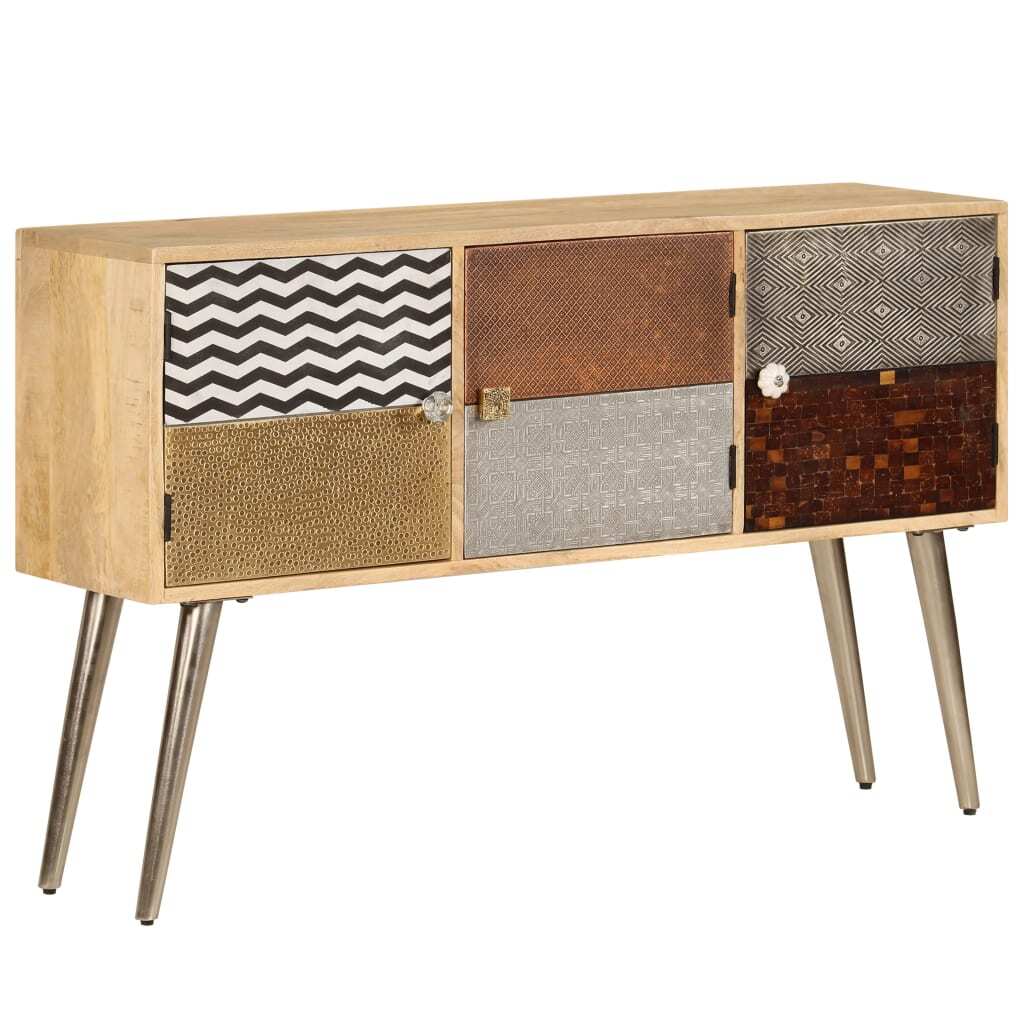 Sideboard 120x30x75 cm Solid Mango Wood