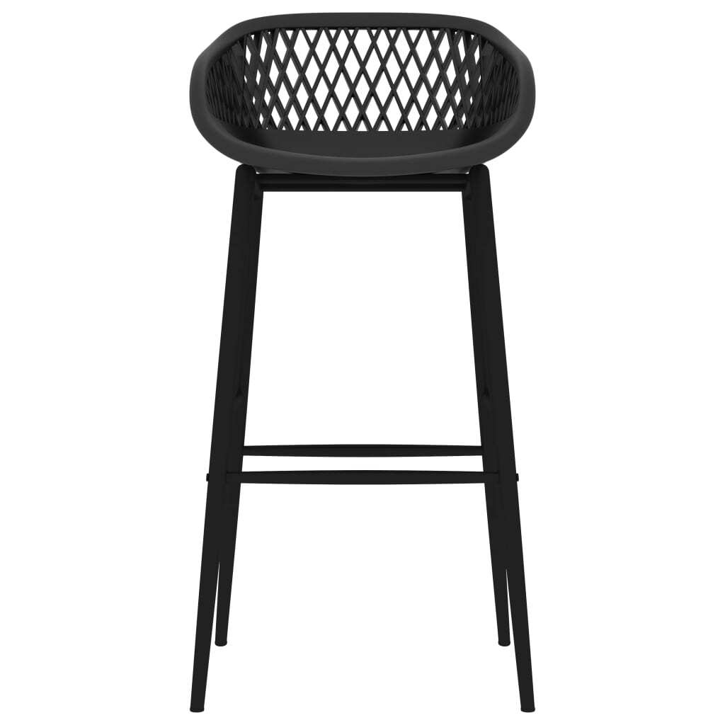 Bar Chairs 4 pcs Black