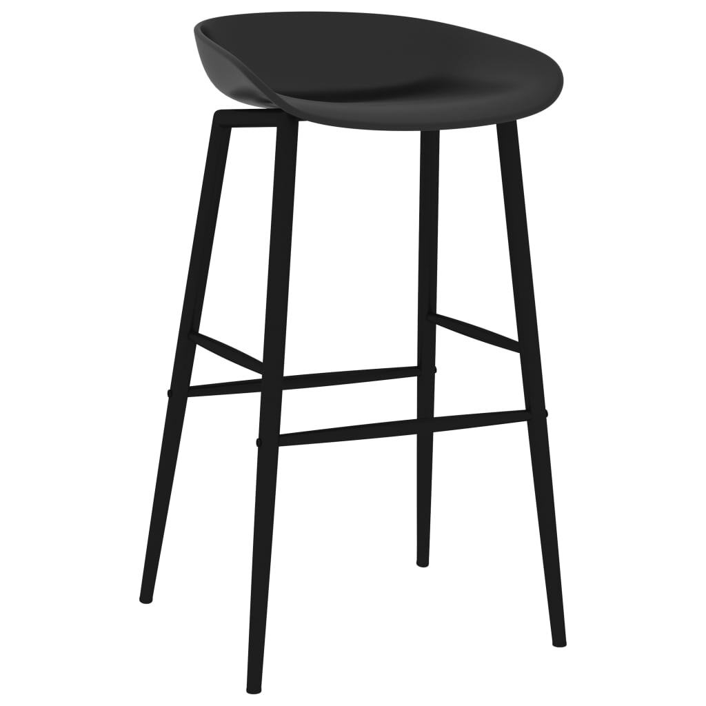 Bar Chairs 4 pcs Black