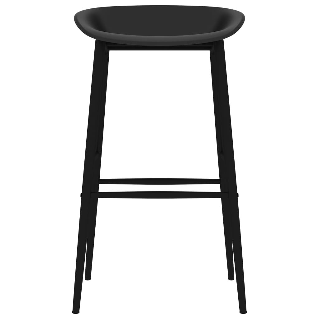 Bar Chairs 4 pcs Black