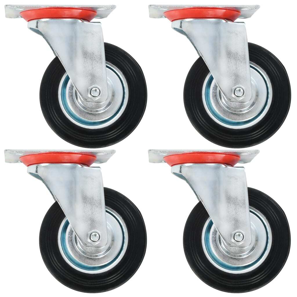 12 pcs Swivel Casters 100 mm