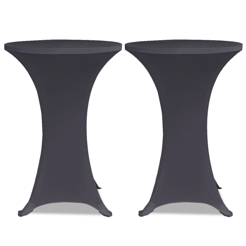 Stretch Table Cover 4 pcs 60 cm Anthracite