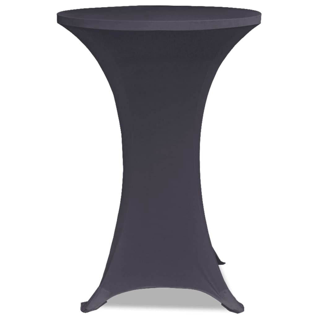 Stretch Table Cover 4 pcs 60 cm Anthracite