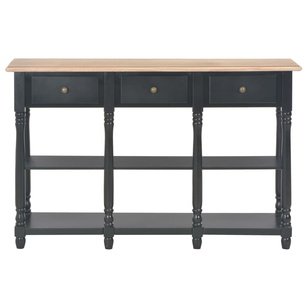 Console Table Black 120x30x76 cm MDF