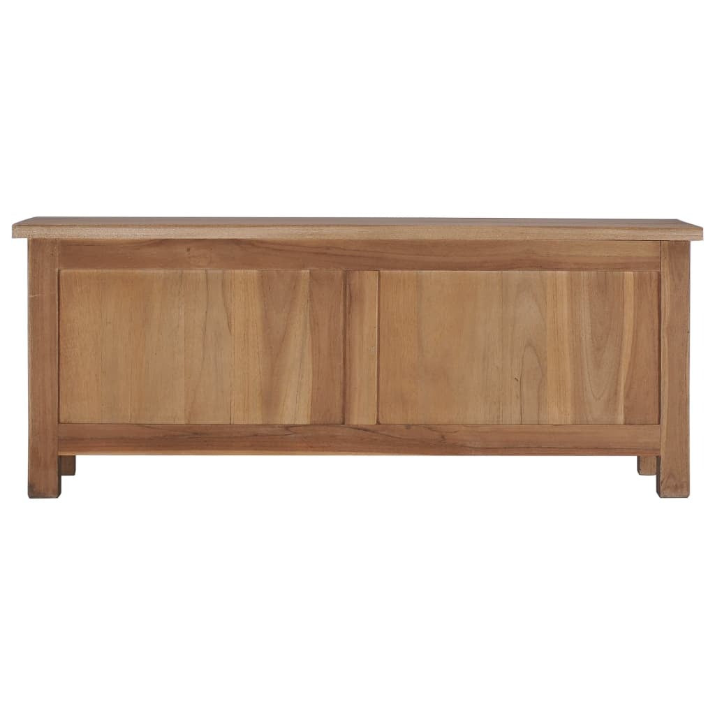 TV Cabinet 90x30x35 cm Solid Teak Wood