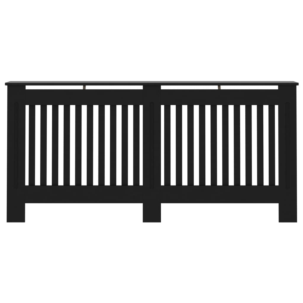 Radiator Cover Black 172x19x81.5 cm MDF