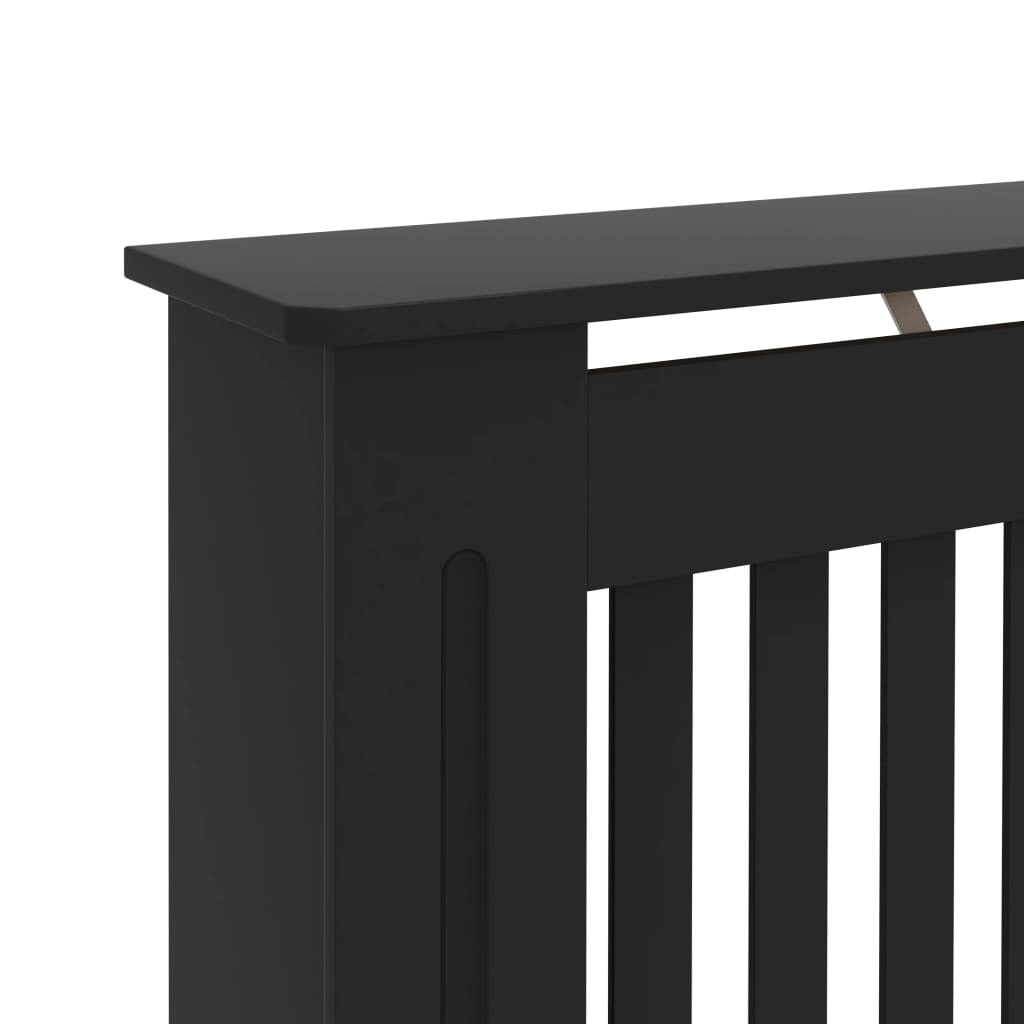 Radiator Cover Black 172x19x81.5 cm MDF