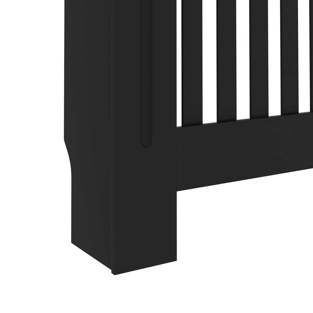 Radiator Cover Black 172x19x81.5 cm MDF