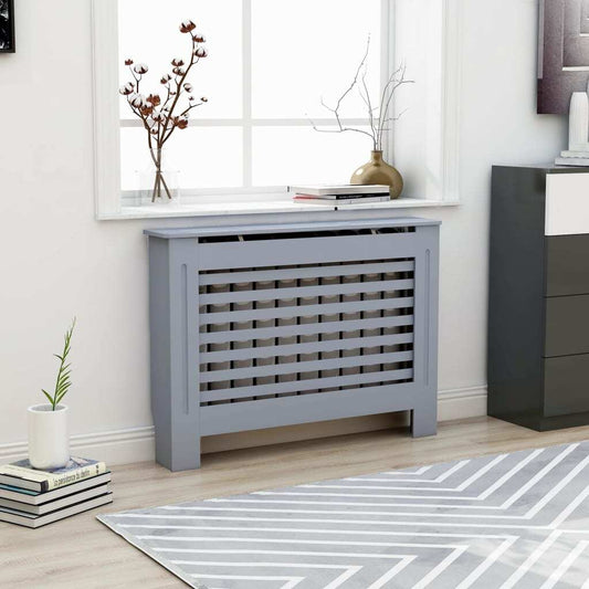 Radiator Cover Anthracite 112x19x81.5 cm MDF