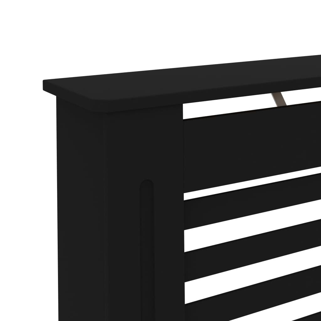 Radiator Cover Black 152x19x81.5 cm MDF