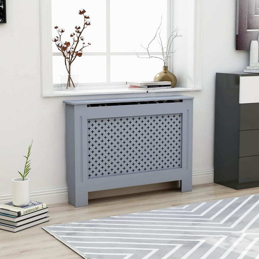 Radiator Cover Anthracite 112x19x81.5 cm MDF