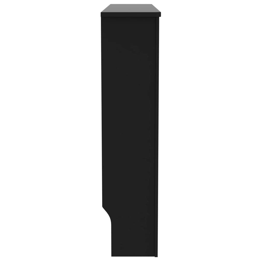 Radiator Cover Black 112x19x81.5 cm MDF