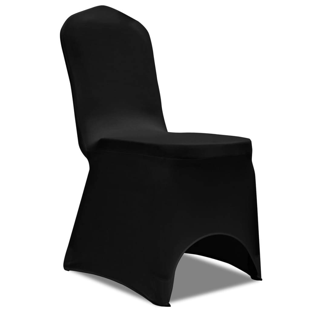 Chair Cover Stretch Black 18 pcs