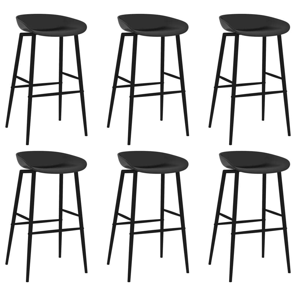 7 Piece Bar Set Black