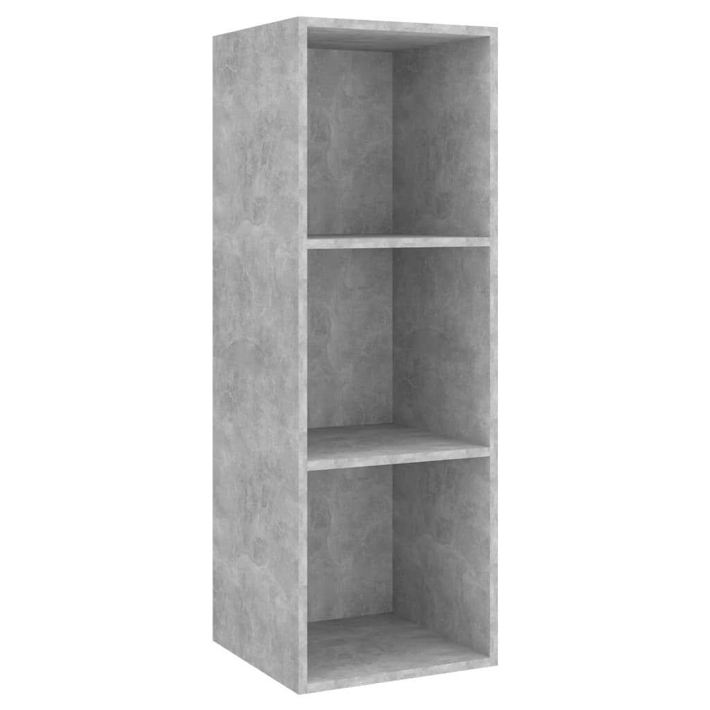 Wall-mounted TV Cabinets 4 pcs Concrete Grey Engineered Wood