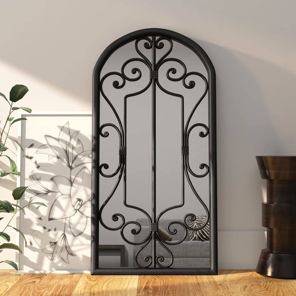 Mirror Black 70x30 cm Iron for Indoor Use