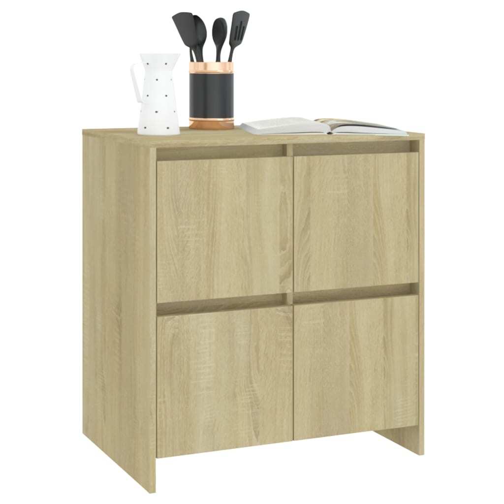 Sideboards 2 pcs Sonoma Oak 70x41x75 cm Engineered Wood