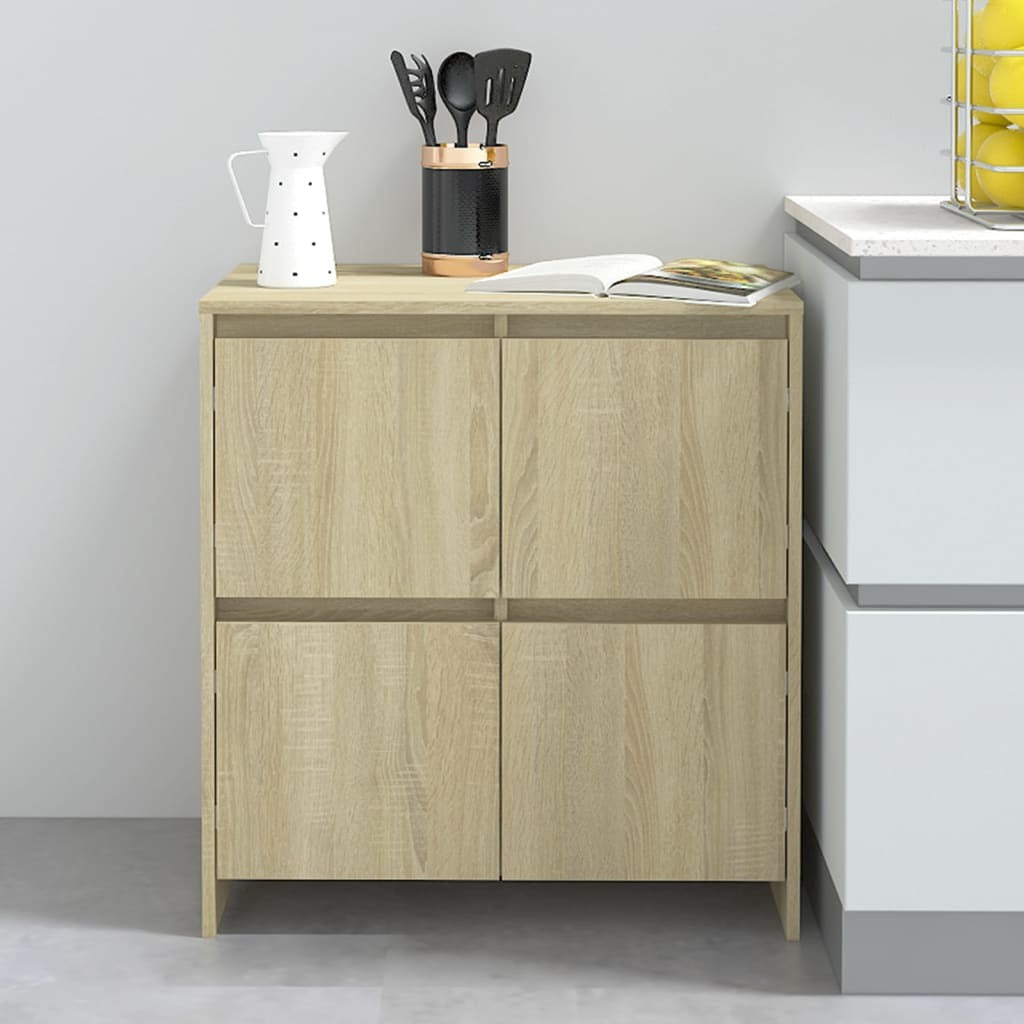 Sideboards 2 pcs Sonoma Oak 70x41x75 cm Engineered Wood