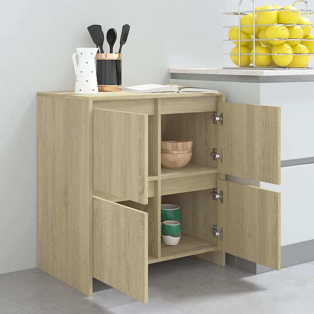 Sideboards 2 pcs Sonoma Oak 70x41x75 cm Engineered Wood