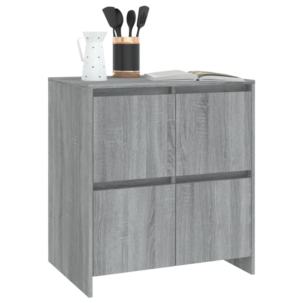 Sideboards 2 pcs Grey Sonoma 70x41x75 cm Engineered Wood