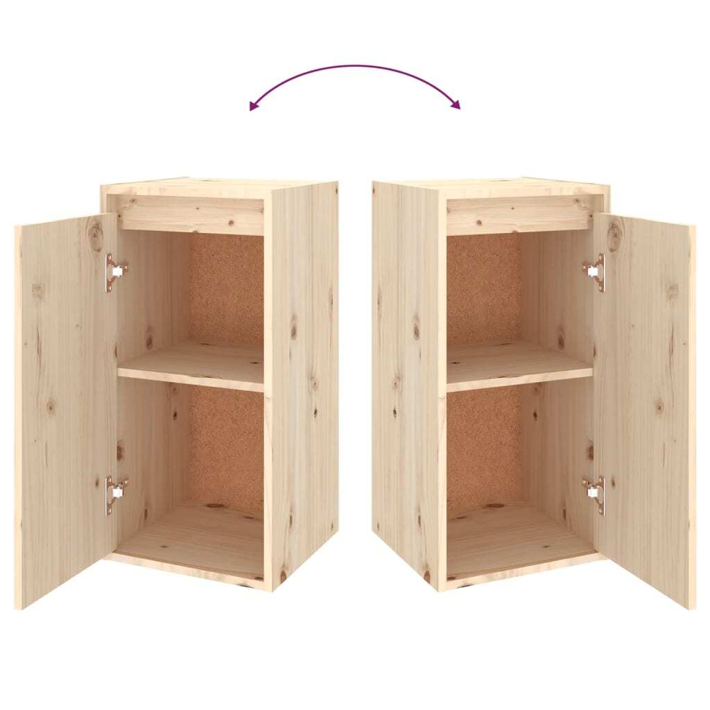 TV Cabinets 4 pcs Solid Wood Pine