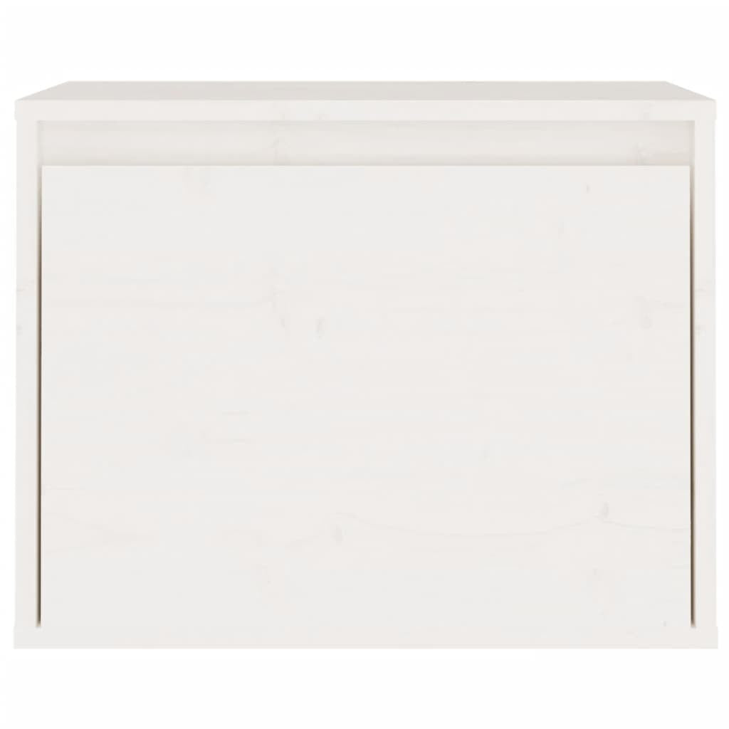 TV Cabinets 7 pcs White Solid Wood Pine