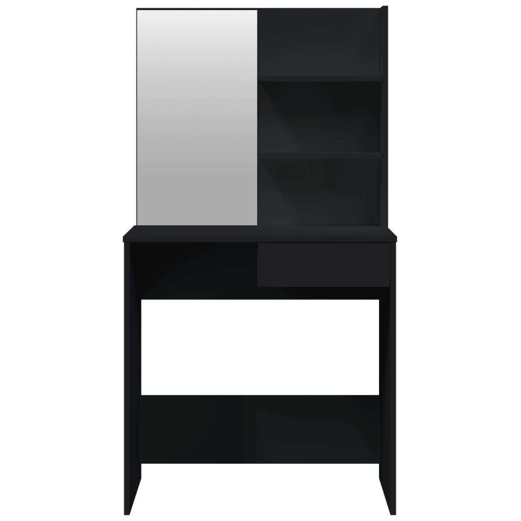 Dressing Table Set Black 74.5x40x141 cm