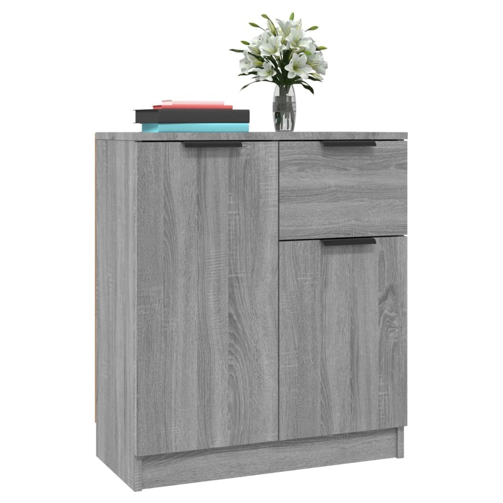Sideboards 2 pcs Grey Sonoma 60x30x70 cm Engineered Wood