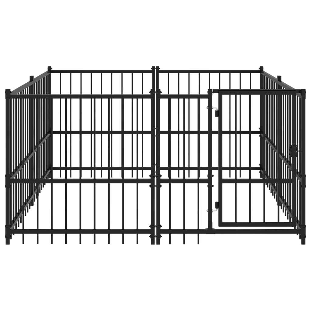 Outdoor Dog Kennel Steel 3.75 m