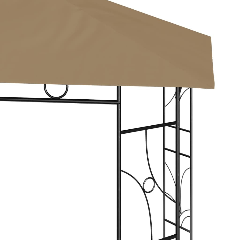 Gazebo 3x3x2.7 m Taupe 160 g/m