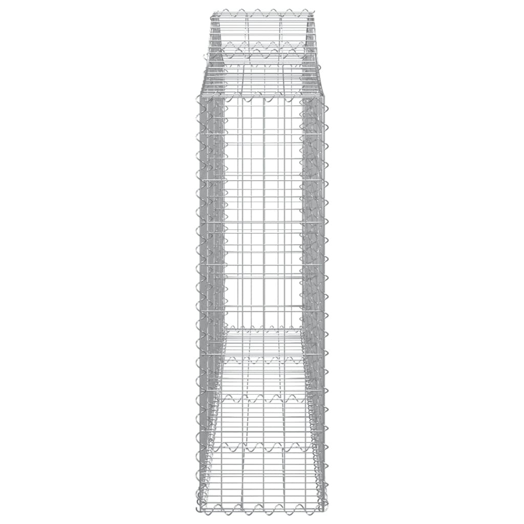 Arched Gabion Baskets 18 pcs 200x30x100/120 cm Galvanised Iron