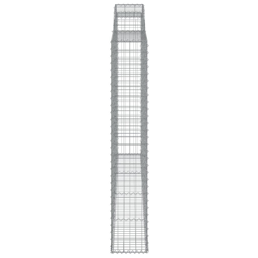 Arched Gabion Baskets 7 pcs 300x30x180/200 cm Galvanised Iron