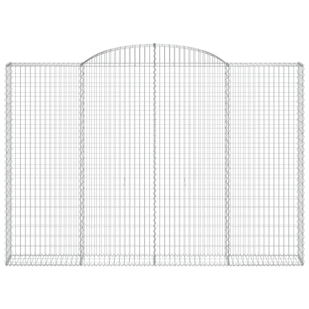 Arched Gabion Baskets 3 pcs 300x30x200/220 cm Galvanised Iron