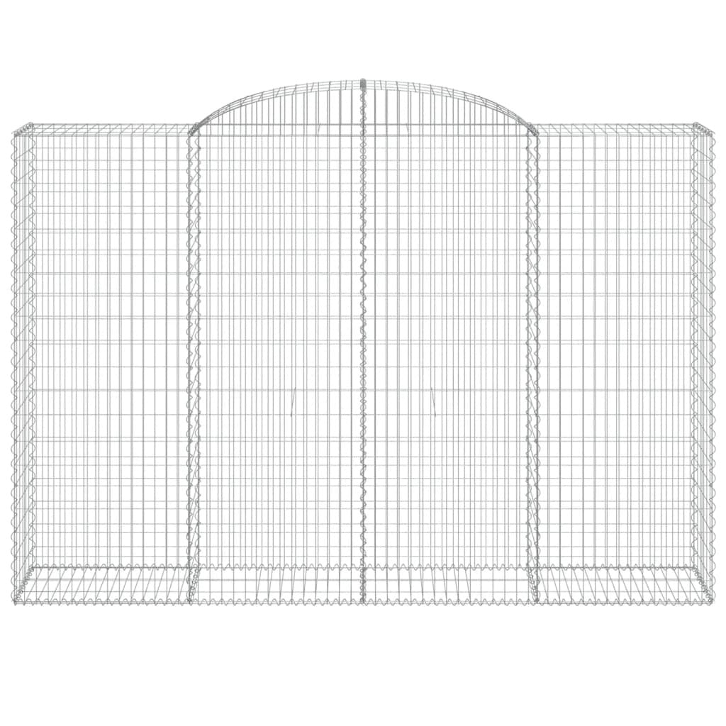 Arched Gabion Baskets 5 pcs 300x50x200/220 cm Galvanised Iron
