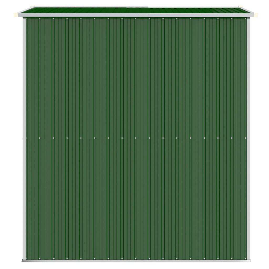 Garden Shed Green 192x191x223 cm Galvanised Steel