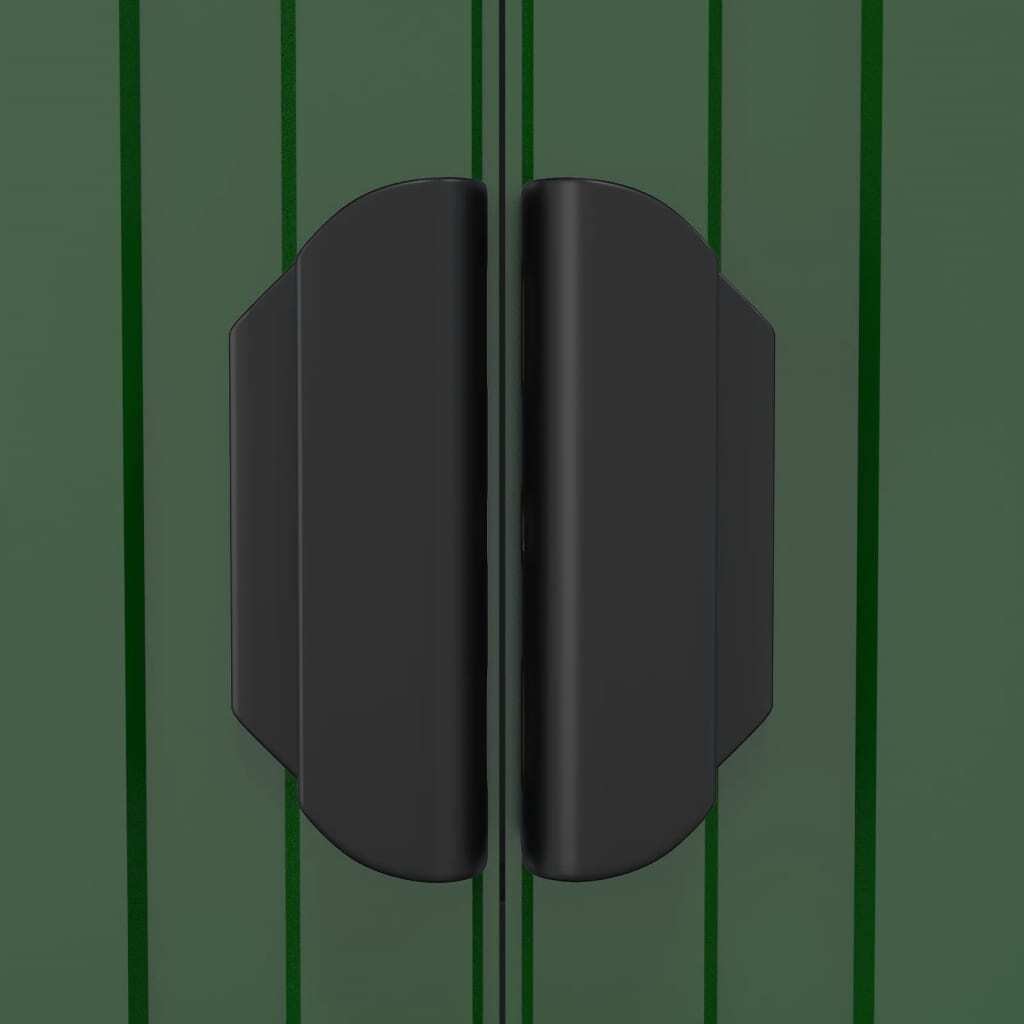 Garden Shed Green 192x689x223 cm Galvanised Steel