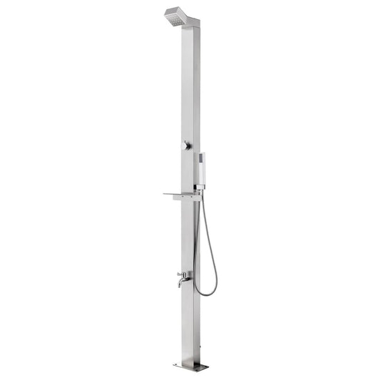 Garden Shower 220 cm Stainless Steel