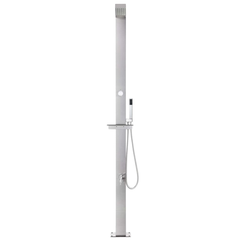 Garden Shower 220 cm Stainless Steel
