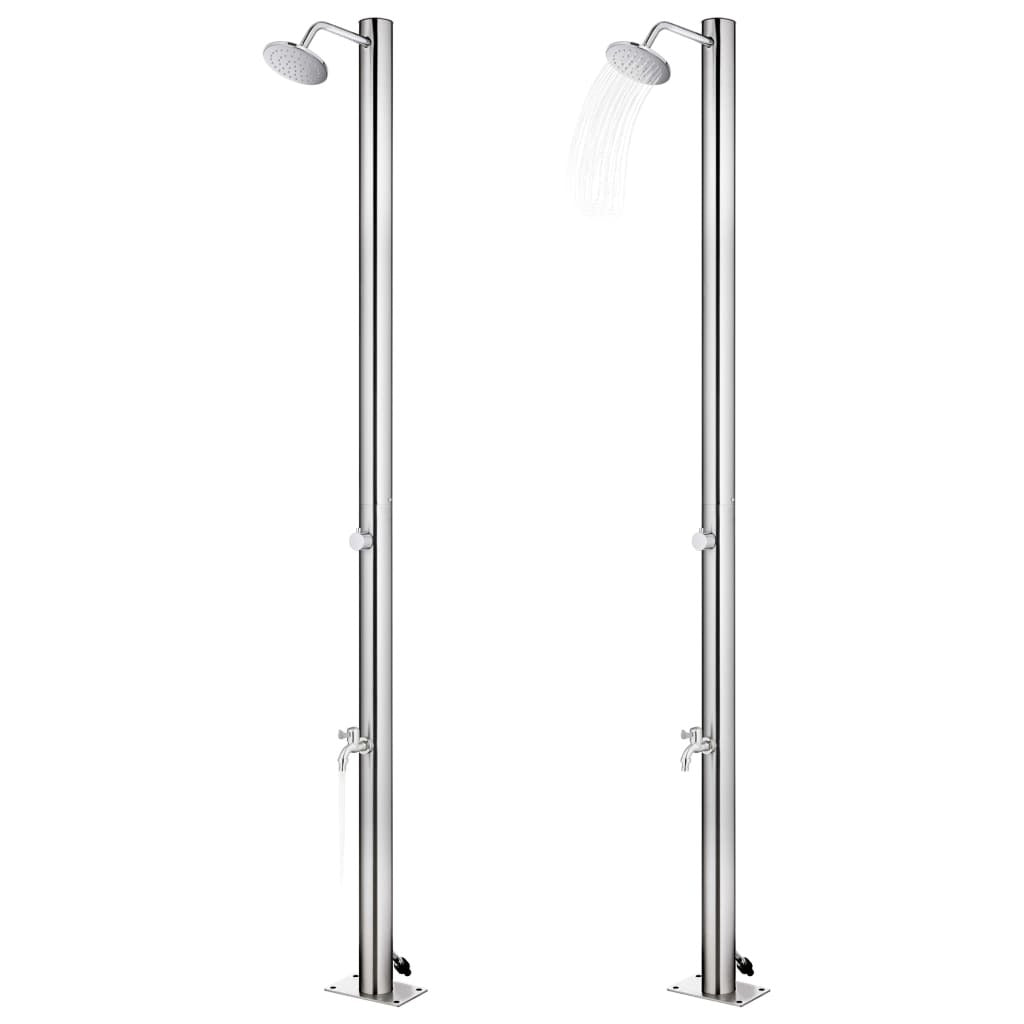 Garden Shower 215 cm Stainless Steel
