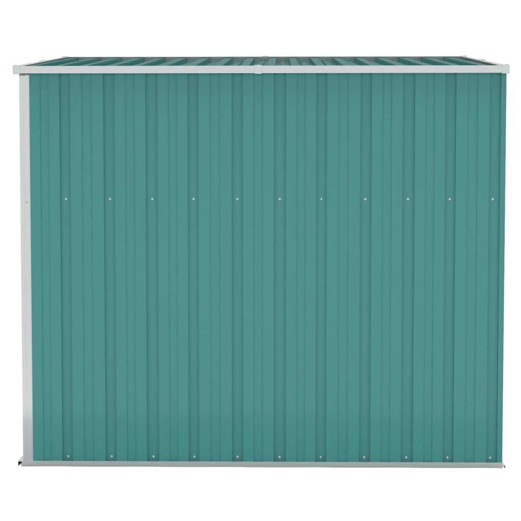 Wall-mounted Garden Shed Green 118x194x178 cm Galvanised Steel
