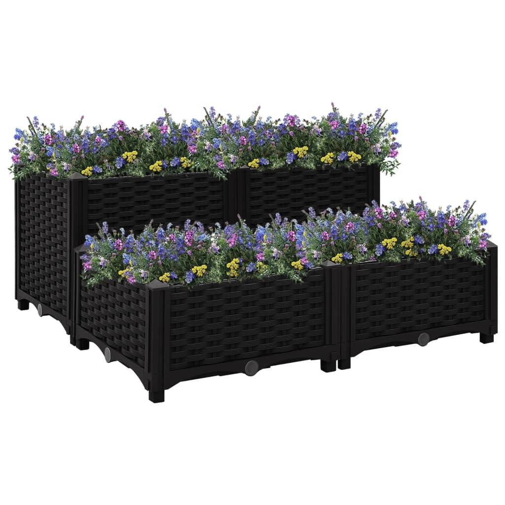 Raised Bed 80x80x38 cm Polypropylene